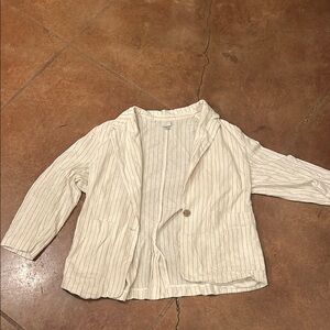 a new day White Blazer with Textured Knit Design